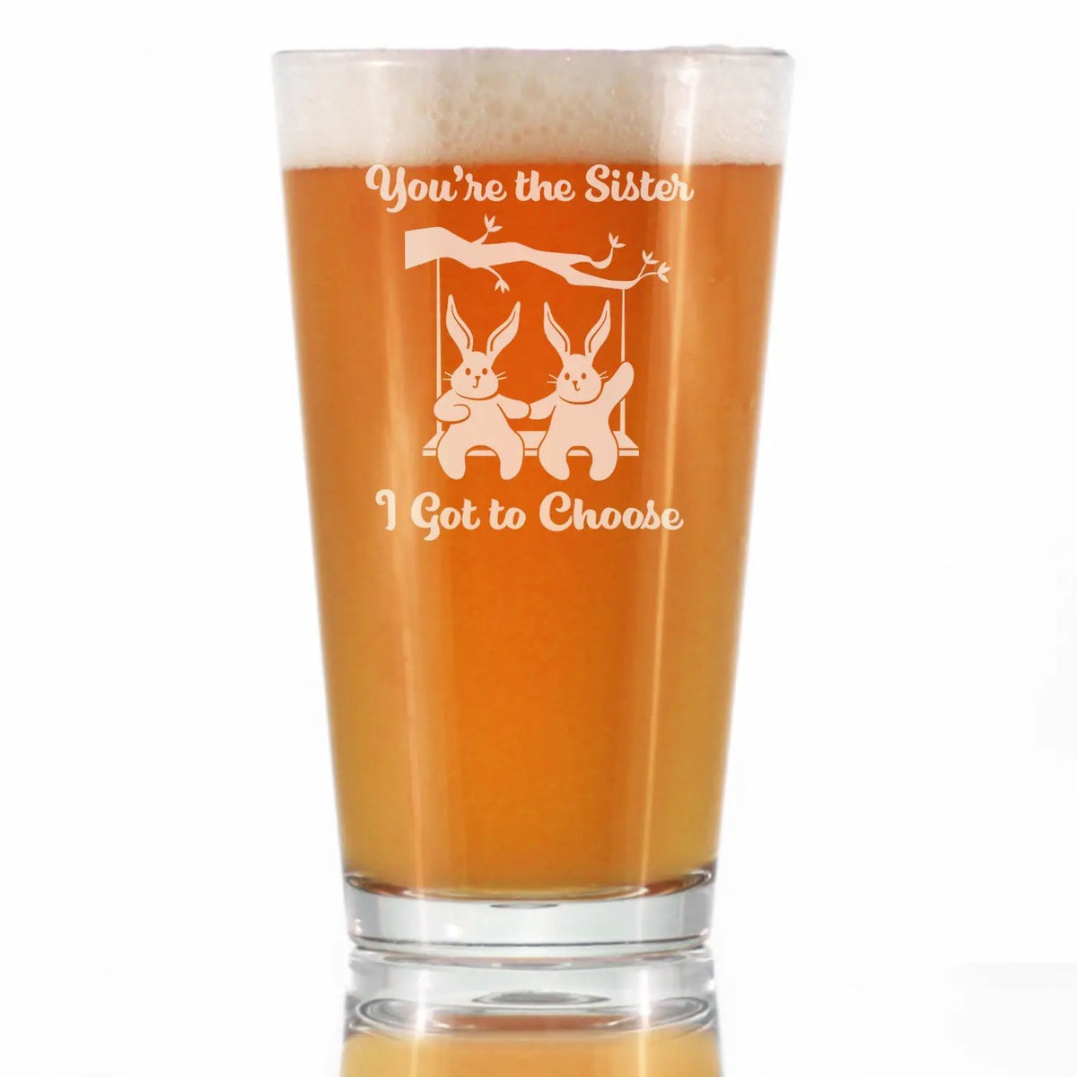 Pint Glass | 16 Oz Capacity | Hand Etched | Dishwasher Safe