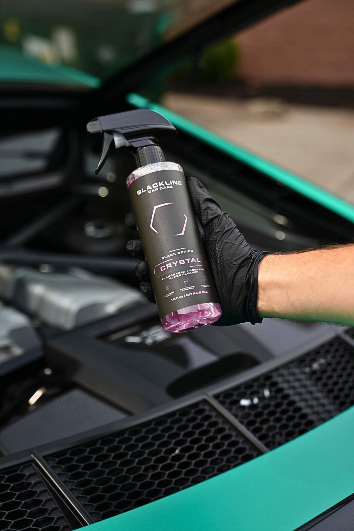 BLACKLINE Crystal Glass Cleaner | Streak-Free Formula