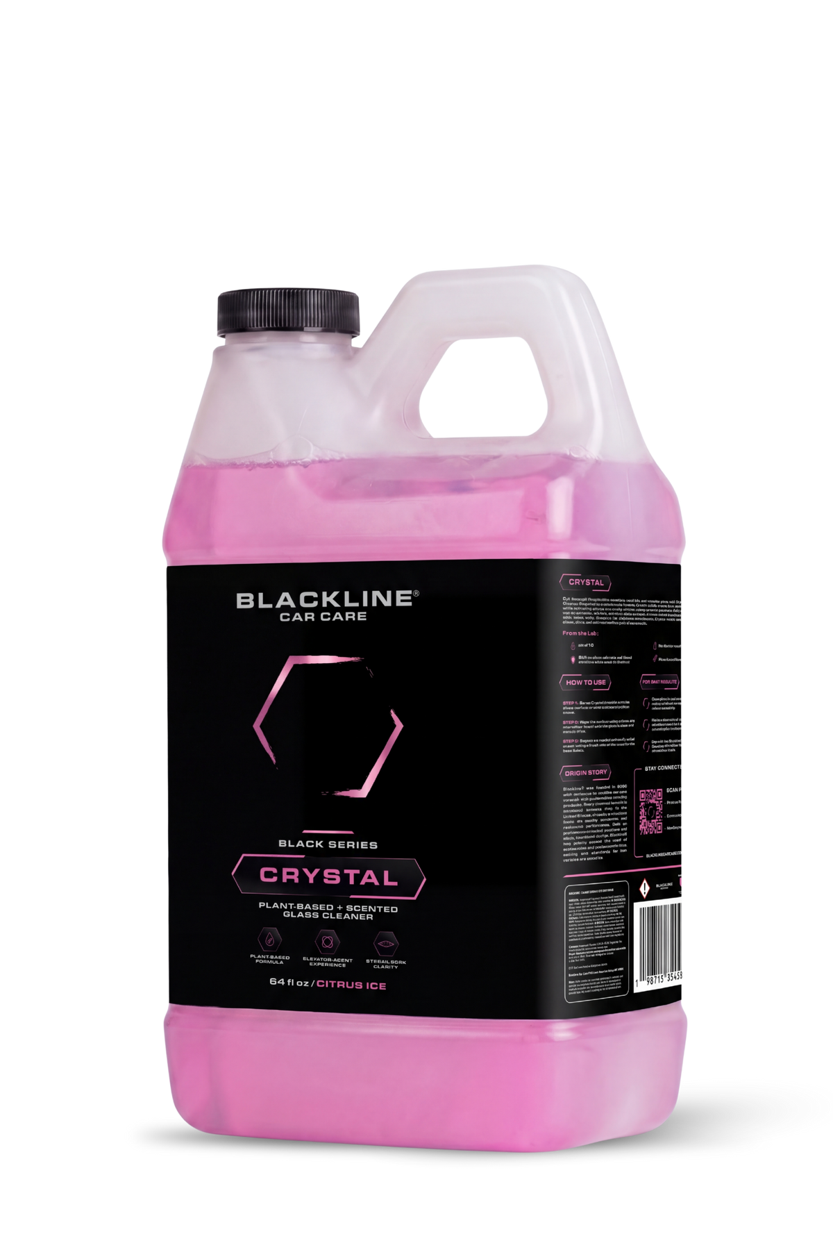 BLACKLINE Crystal Glass Cleaner | Streak-Free Formula