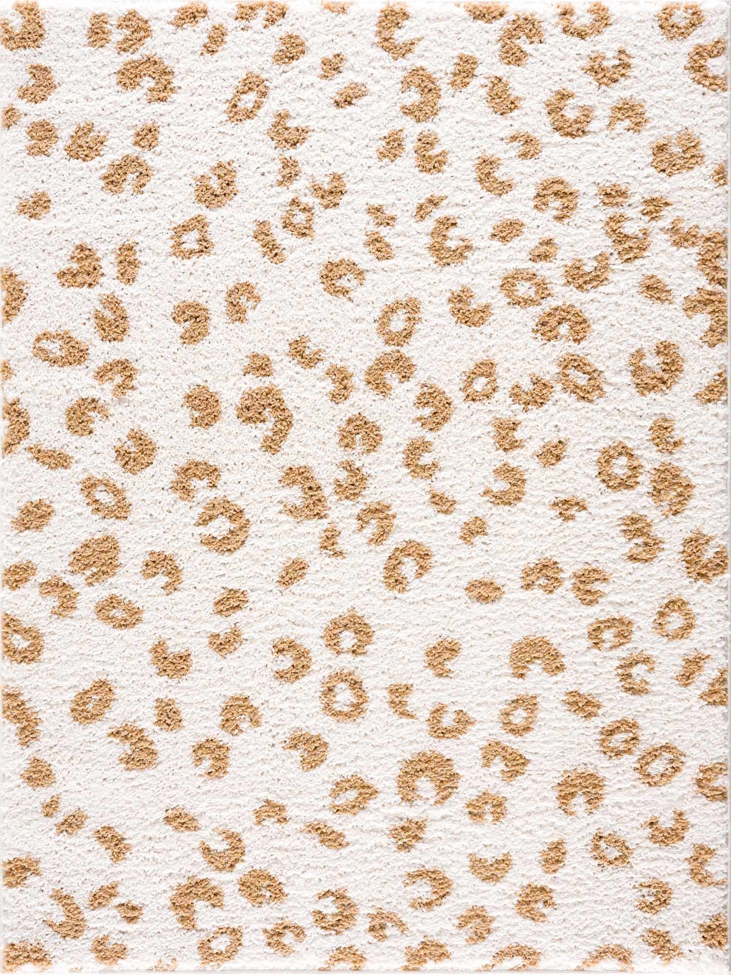 Altin Leopard Print White Area Rug from PriceLows™