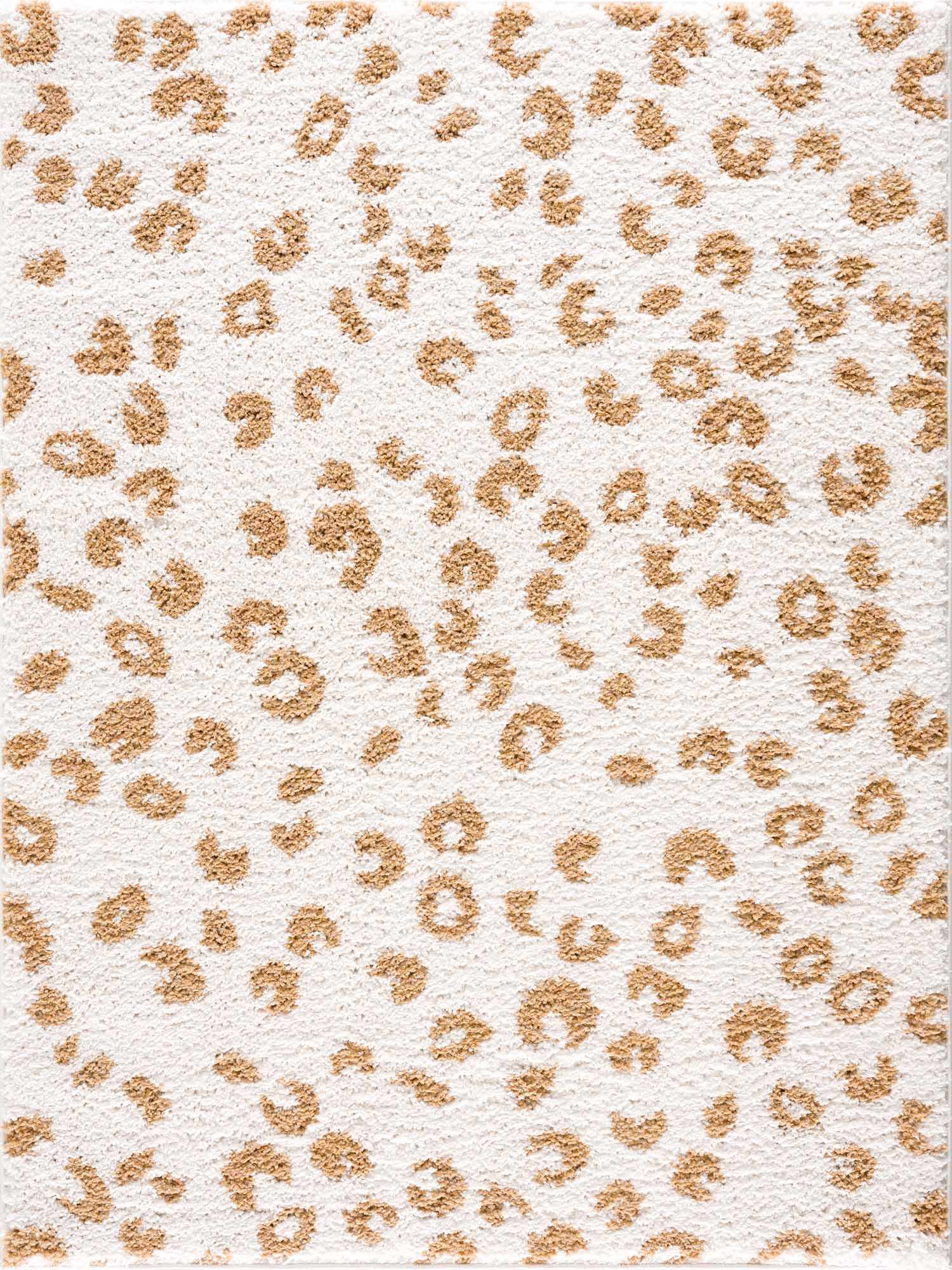 Altin Leopard Print White Area Rug from PriceLows™