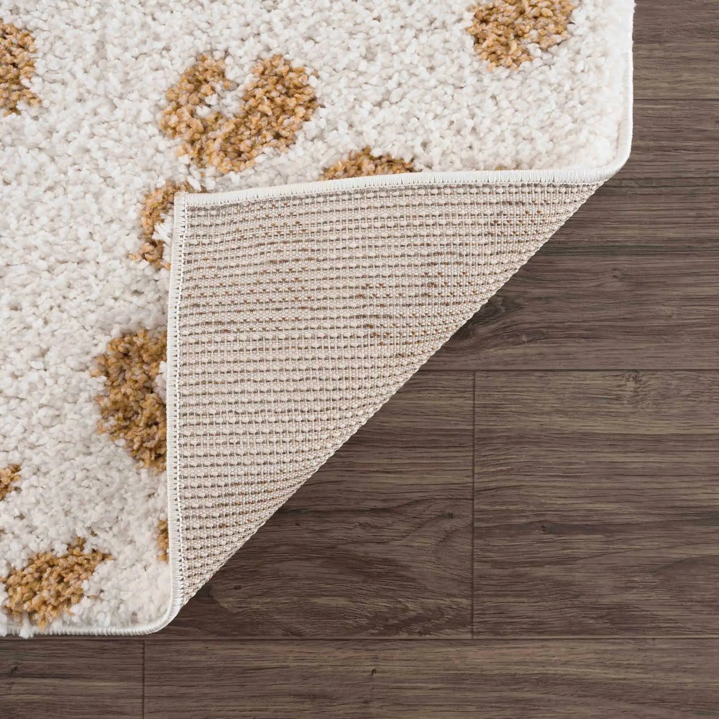 Altin Leopard Print White Area Rug from PriceLows™