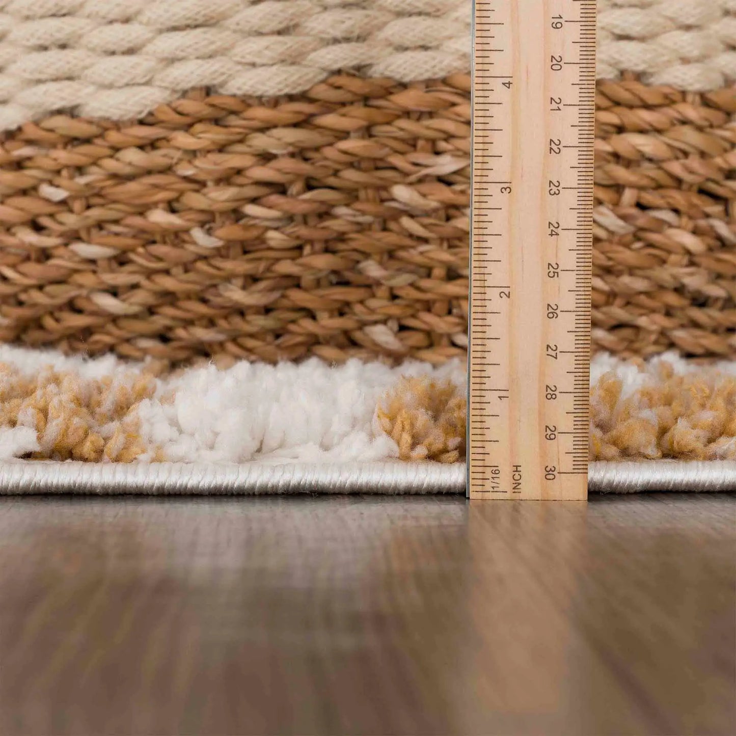 Altin Leopard Print White Area Rug from PriceLows™