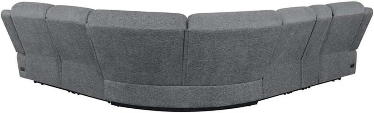 Bahrain 6 Piece Charcoal Motion Sectional Sofa Living Room from PriceLows™