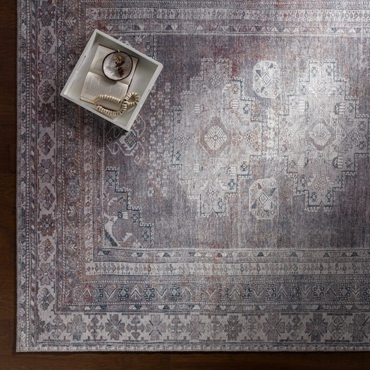 Baltinglass Brown Washable Area Rug from PriceLows™