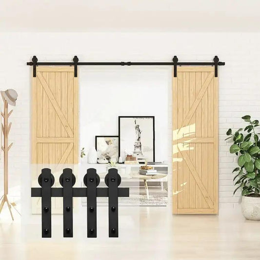 Barn Door Track Kit for Double Door (No Door) from PriceLows™
