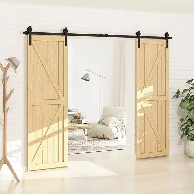 Barn Door Track Kit for Double Door (No Door) from PriceLows™