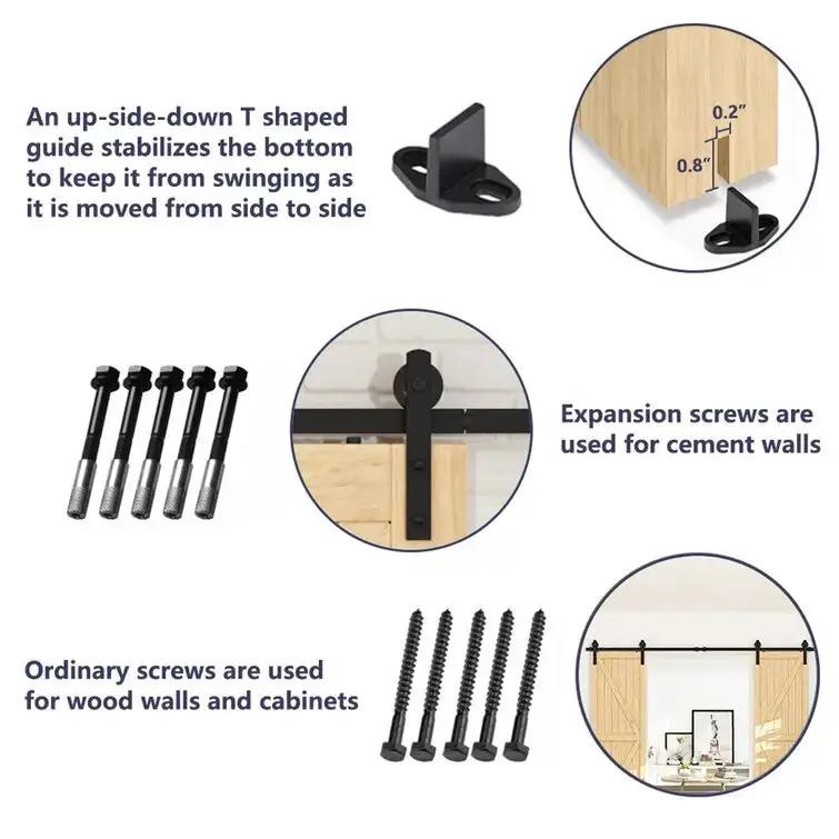 Barn Door Track Kit for Double Door (No Door) from PriceLows™