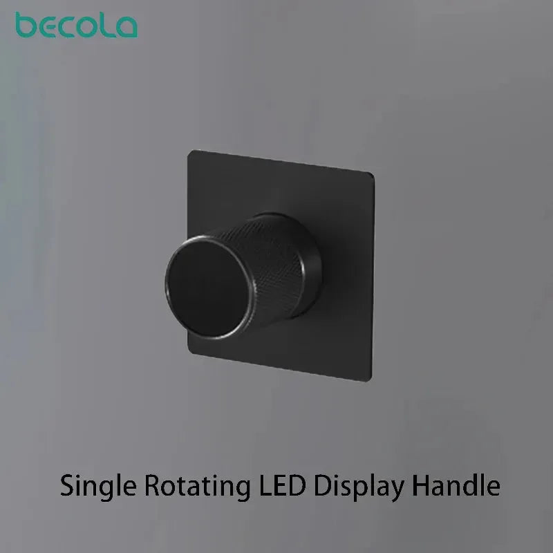 Bathroom Faucet | Led Digital Display | Black Brass | Two Hole from PriceLows™