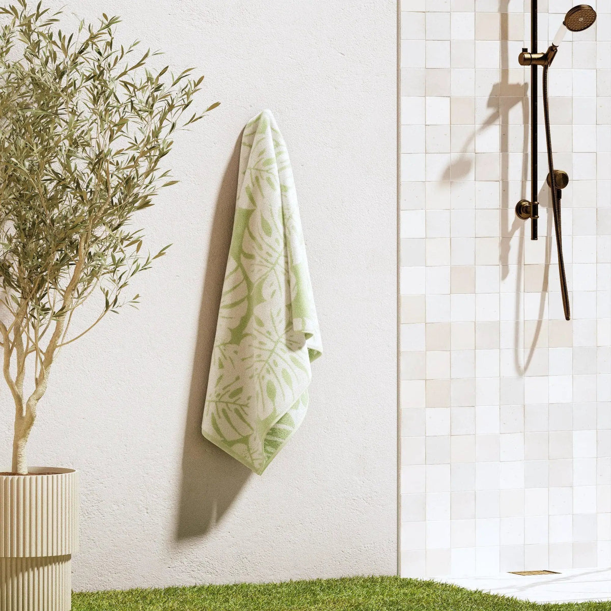 Oversized Retro Printed Beach Towel - St. Barts Collection from PriceLows™