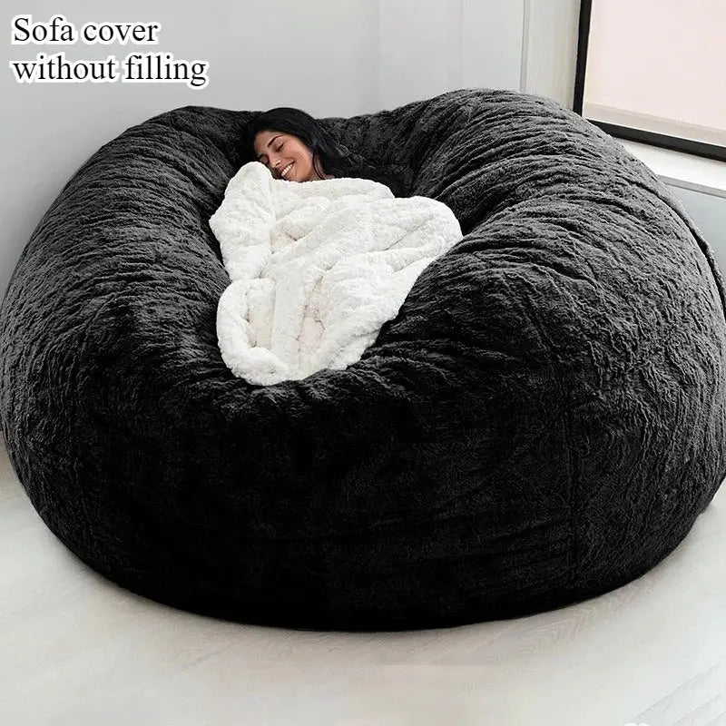 Compressed lazy sofa cover does not contain filling oversized bean bag bag jacket Arctic velvet cross-border foreign trade from PriceLows™