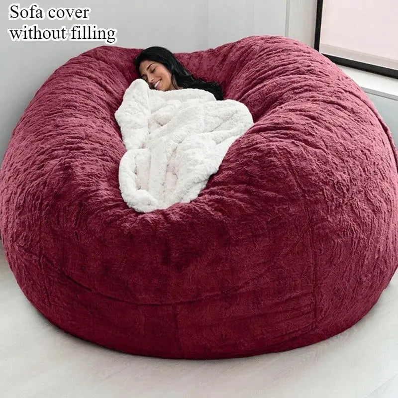 Compressed lazy sofa cover does not contain filling oversized bean bag bag jacket Arctic velvet cross-border foreign trade from PriceLows™
