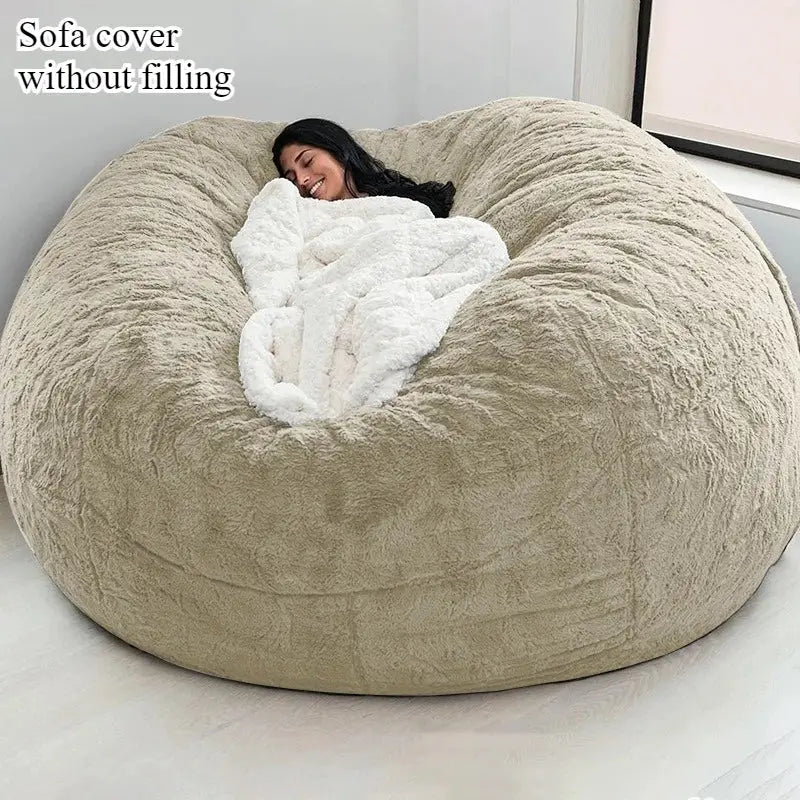 Compressed lazy sofa cover does not contain filling oversized bean bag bag jacket Arctic velvet cross-border foreign trade from PriceLows™