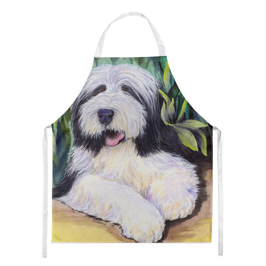 Kitchen Apron | Bib Style Unisex | 27"W x 30"H | Bearded Collie