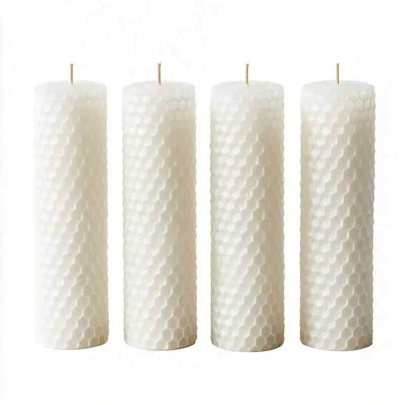 Beeswax Pillar Candles | Honey Scented | PriceLows™