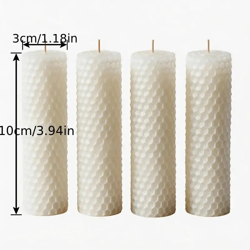 Beeswax Pillar Candles | Honey Scented | PriceLows™