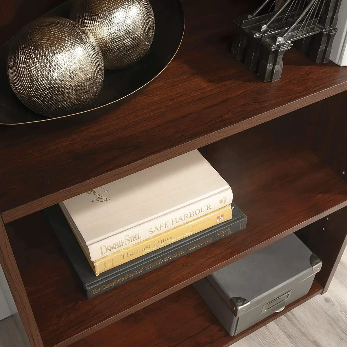 Beginnings 3 Shelf Bookcase In Brook Cherry Finish from PriceLows™