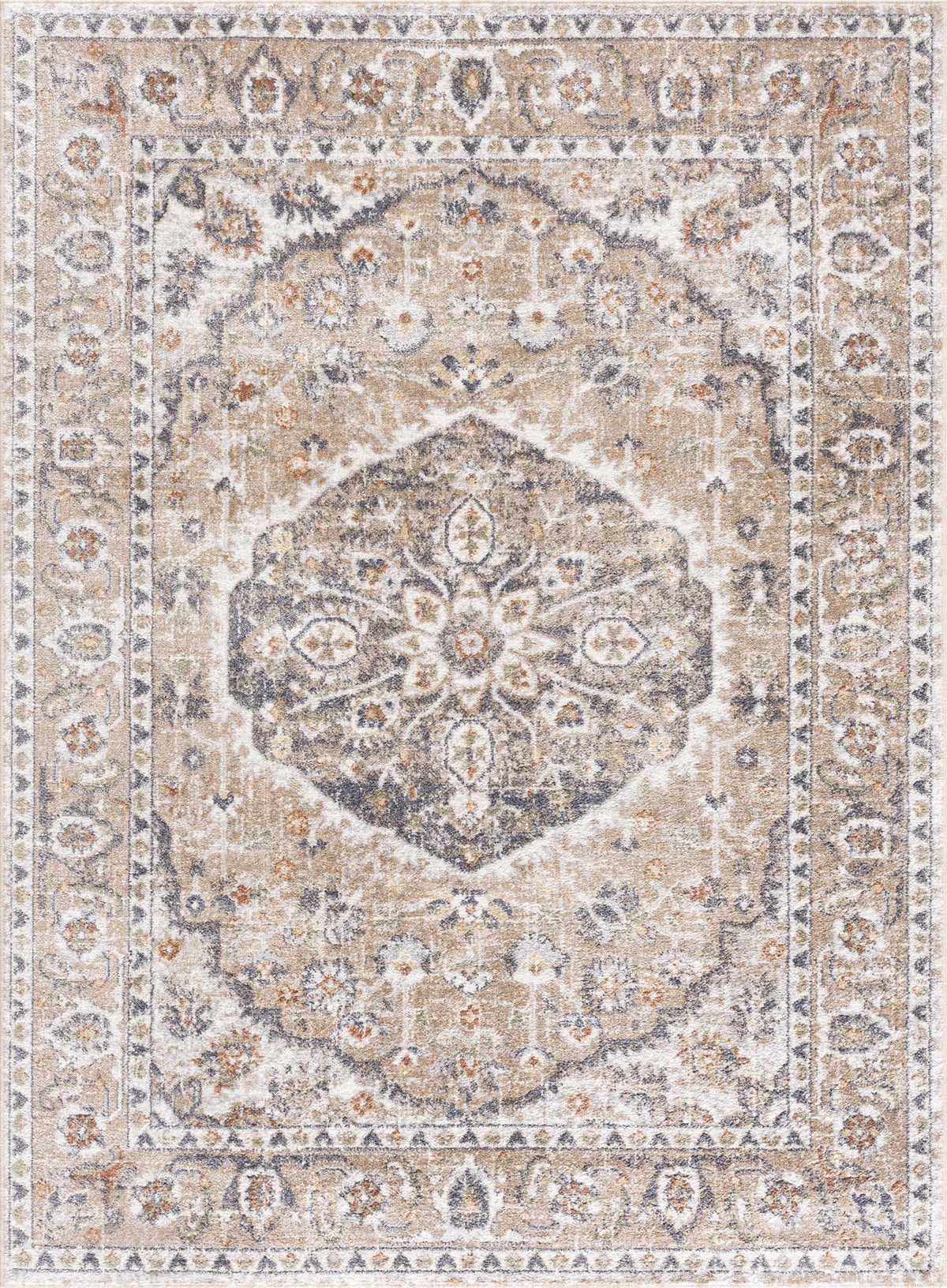 Beige Hiti Washable area rug from PriceLows™