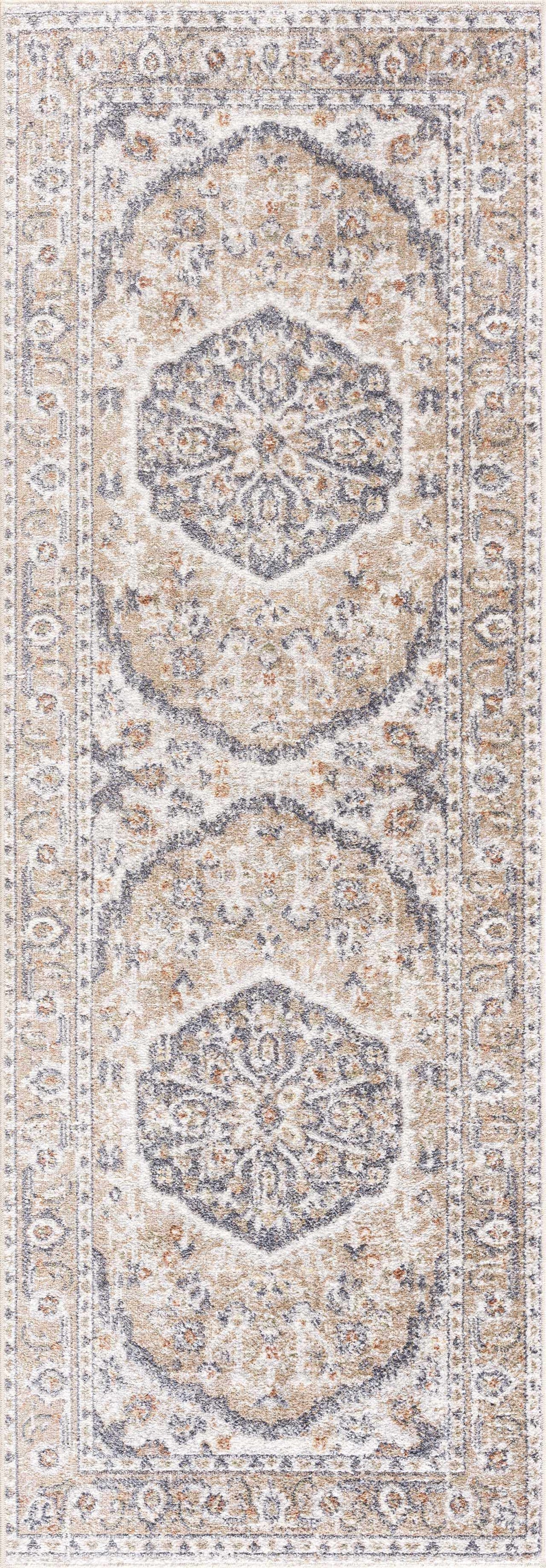 Beige Hiti Washable area rug from PriceLows™