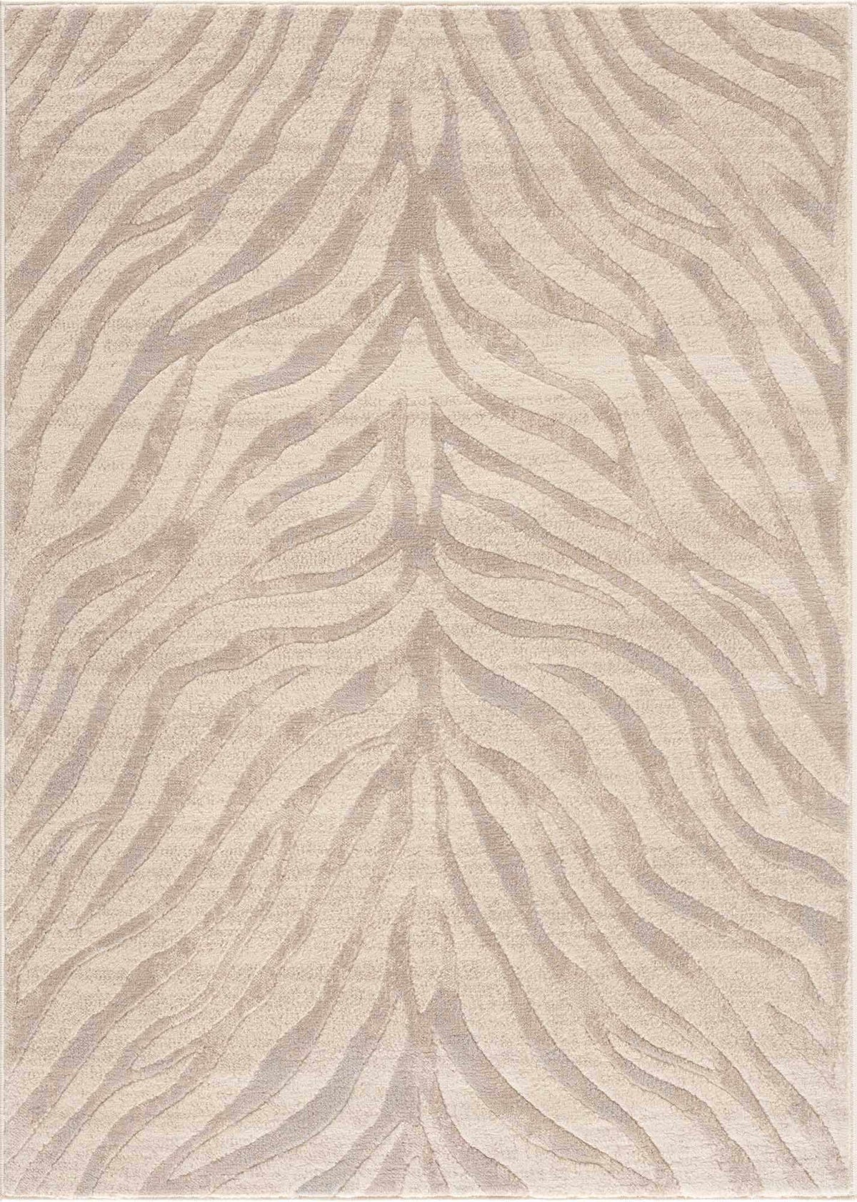 Beige Manteca Zebra Print Area Rug from PriceLows™