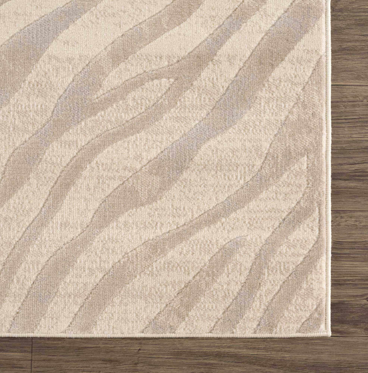 Beige Manteca Zebra Print Area Rug from PriceLows™