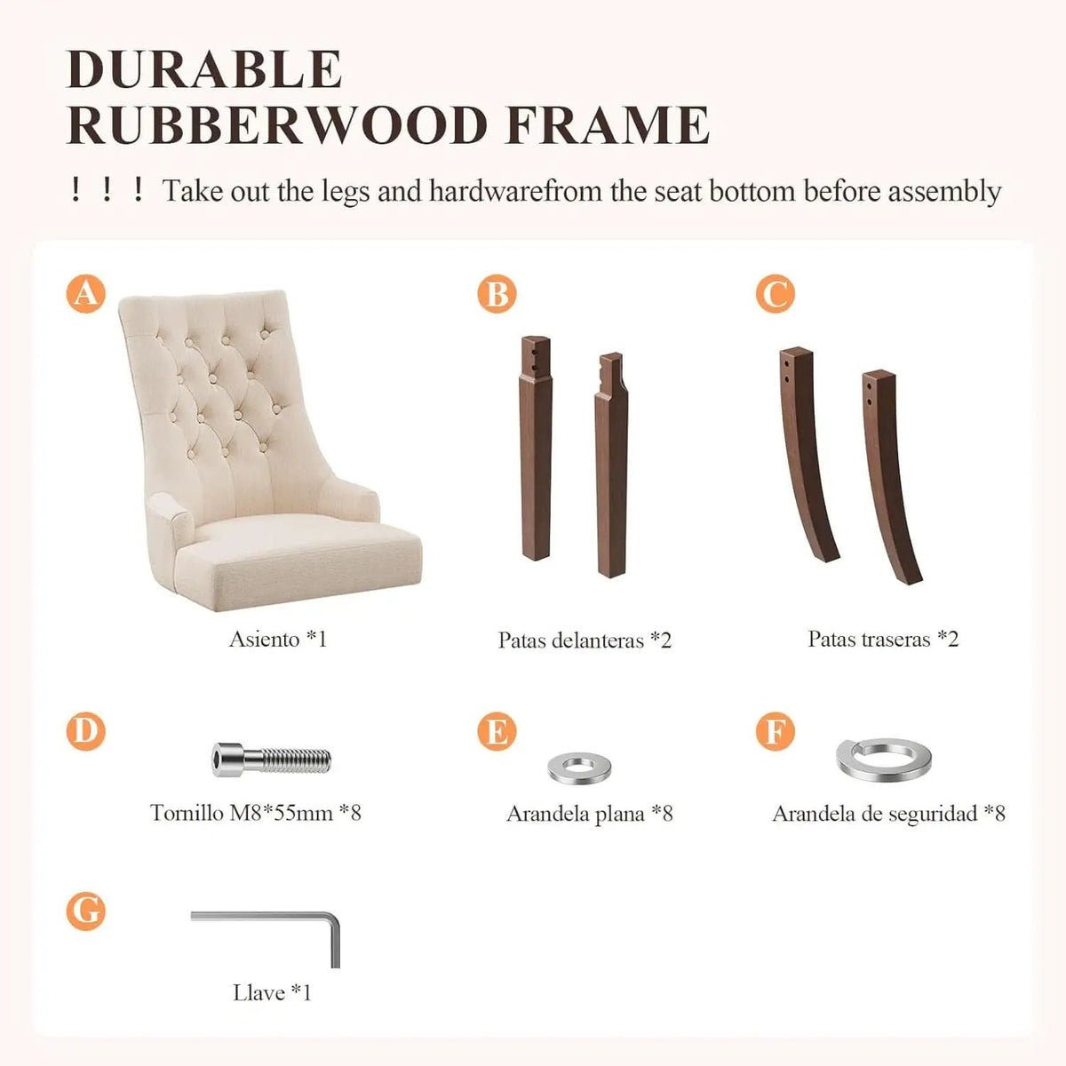 Beige Tufted Contemporary Dining Chairs Collection from PriceLows™