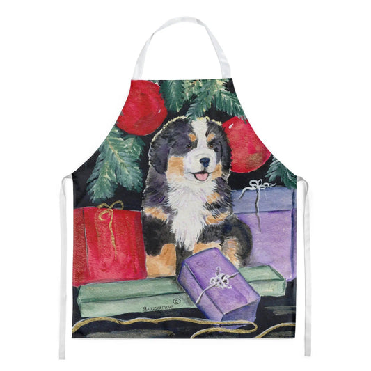 Kitchen Apron | Bib Style Unisex | 27"W x 30"H | Bernese Mountain Dog (Style 3)