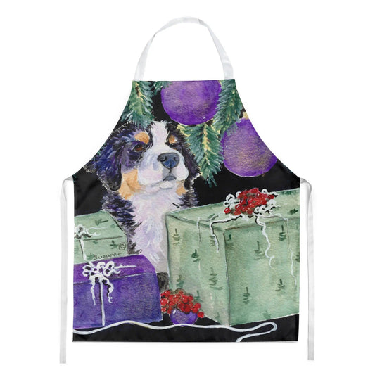Kitchen Apron | Bib Style Unisex | 27"W x 30"H | Bernese Mountain Dog (Style 4)