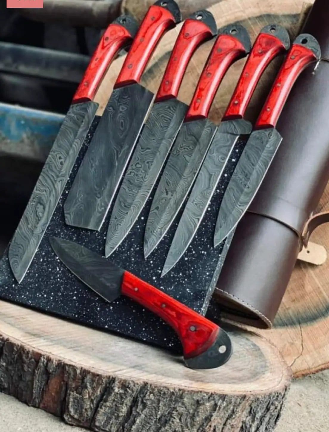 Best Professional Knife Set 13” Handmade Damascus Steel Chef Knife with Pakkawood | 8 Inch | Damascus Steel | Kitchen Knives Set