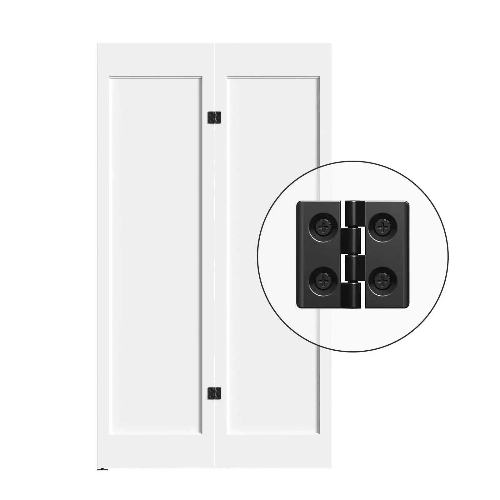 Bi-Folding Sliding Barn Door Hardware Track Kit (No Door) from PriceLows™