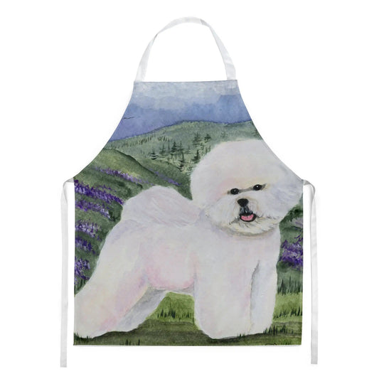 Kitchen Apron | Bib Style Unisex | 27"W x 30"H | Bichon Frise