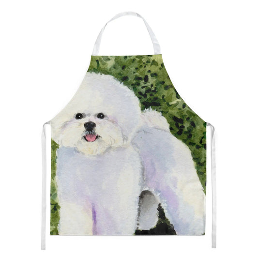 Kitchen Apron | Bib Style Unisex | 27"W x 30"H | Bichon Frise (Style 4)