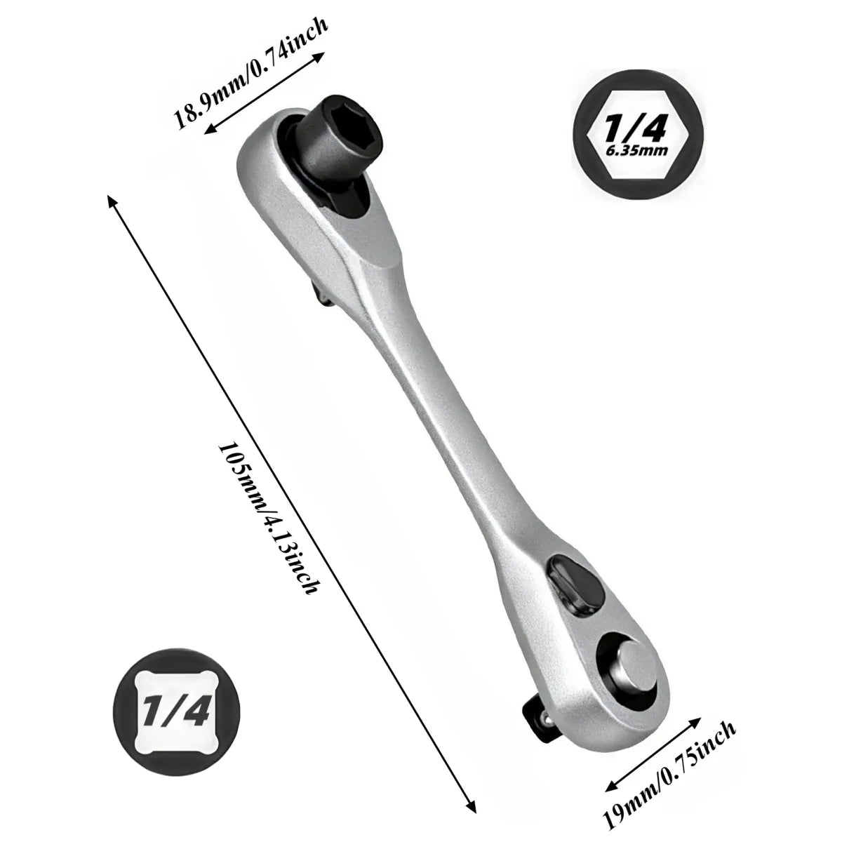 23IN1 Allen Key Spanner Double-headed Ratchet Wrench Set Match 1/4 Inch Screwdriver and Socket Set for Bicycle Hand Repair Tools from PriceLows™