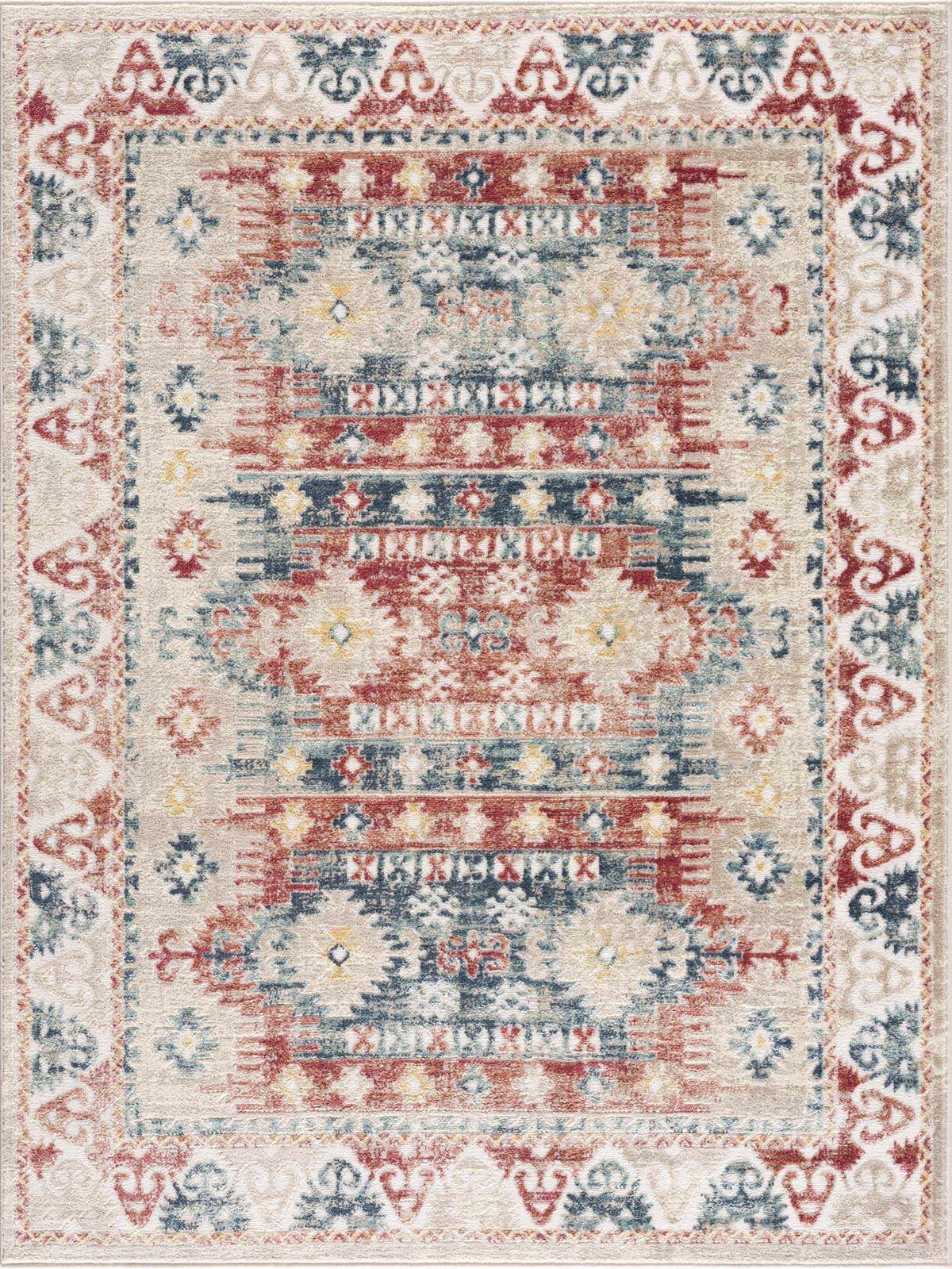 Bindi Blue & Rose Area Rug from PriceLows™