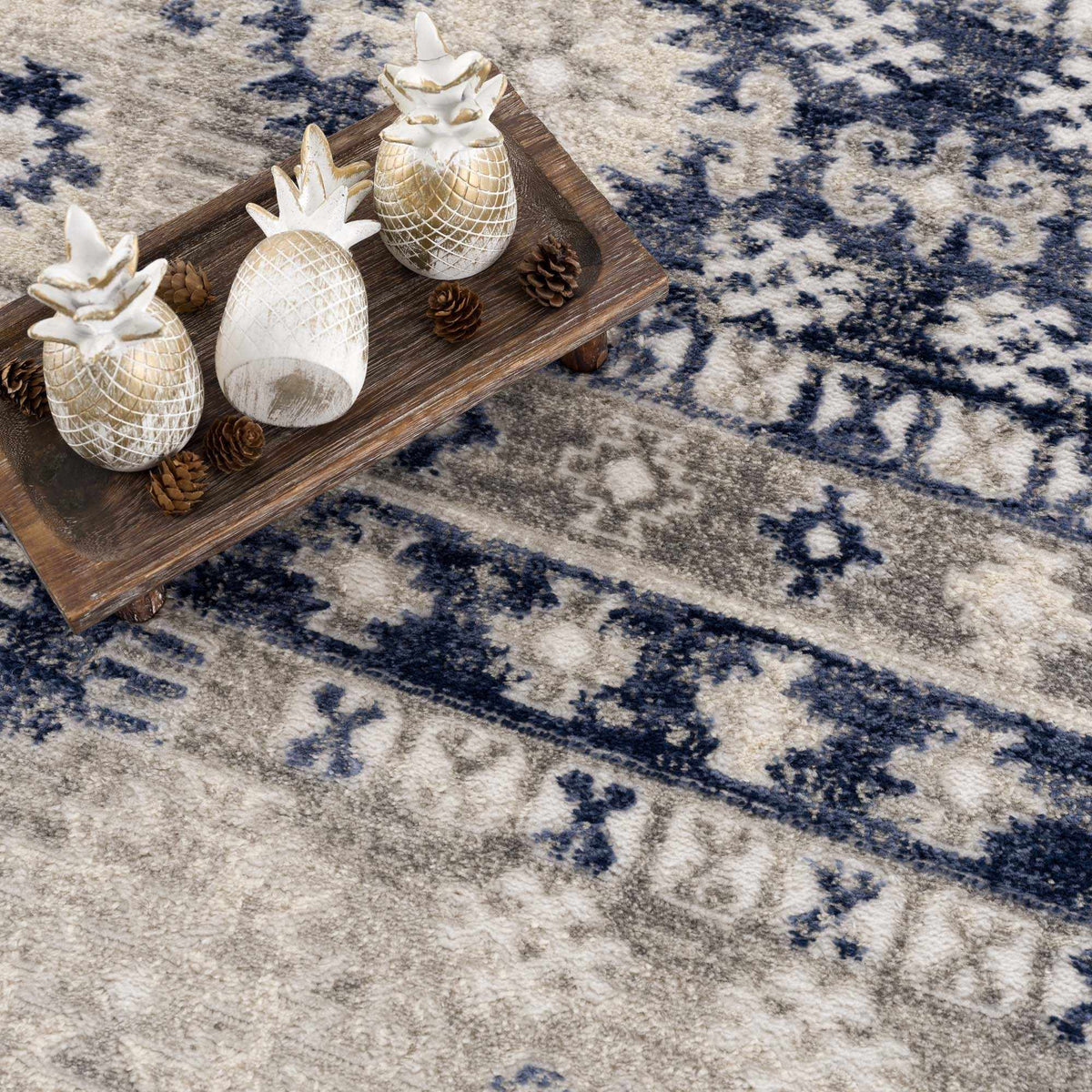 Bindi Navy Area Rug from PriceLows™