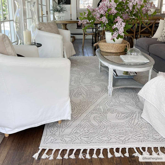 Birdwood Cream & Brown Area Rug from PriceLows™