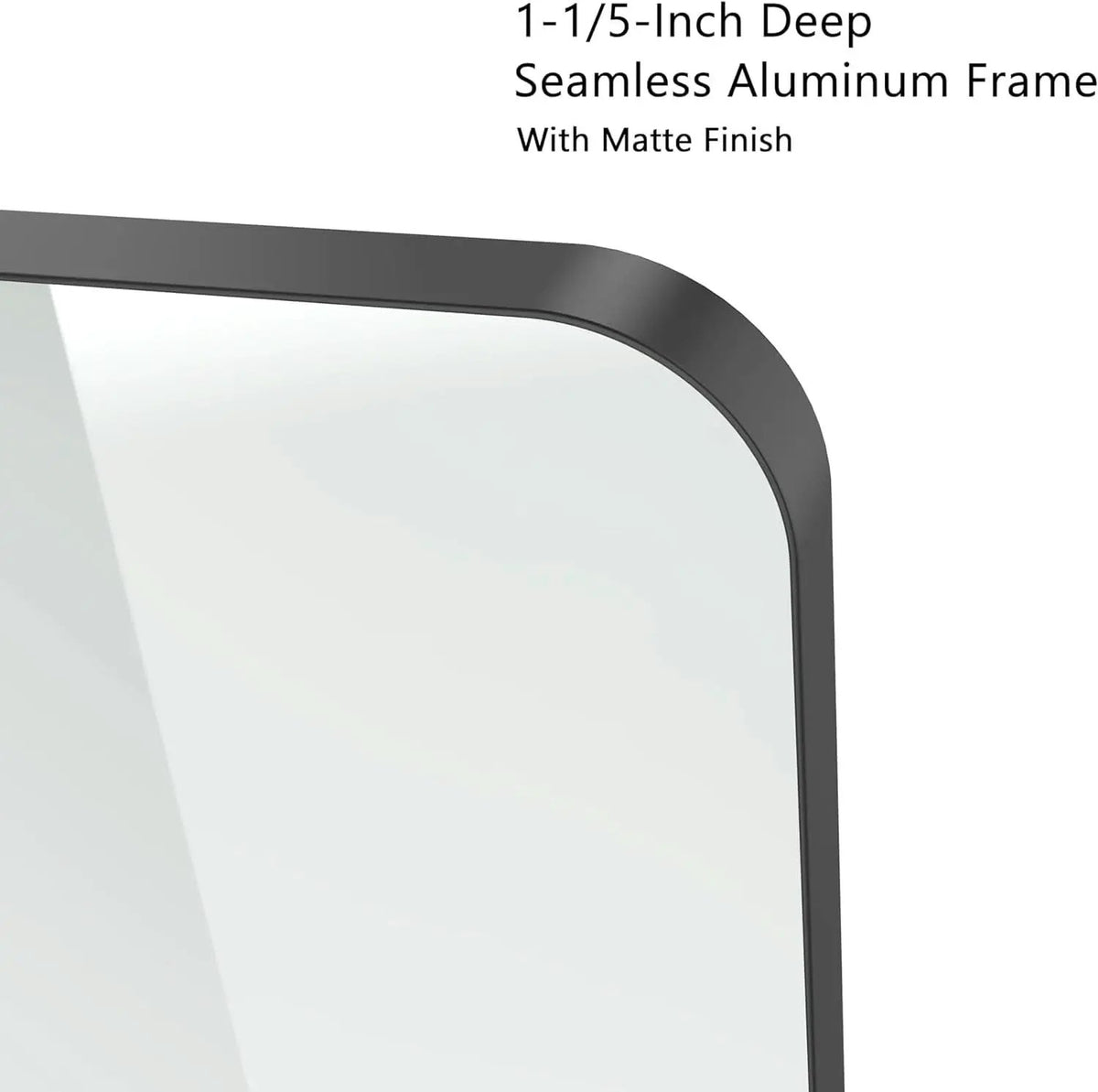 Black 18x26 Inch Bathroom Mirror Over Vanity Wall Mount from PriceLows™
