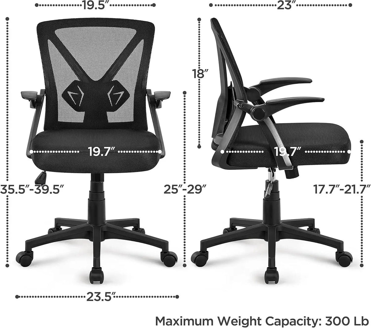 Black Ergonomic Mesh Office Chair With Adjustable Height from PriceLows™