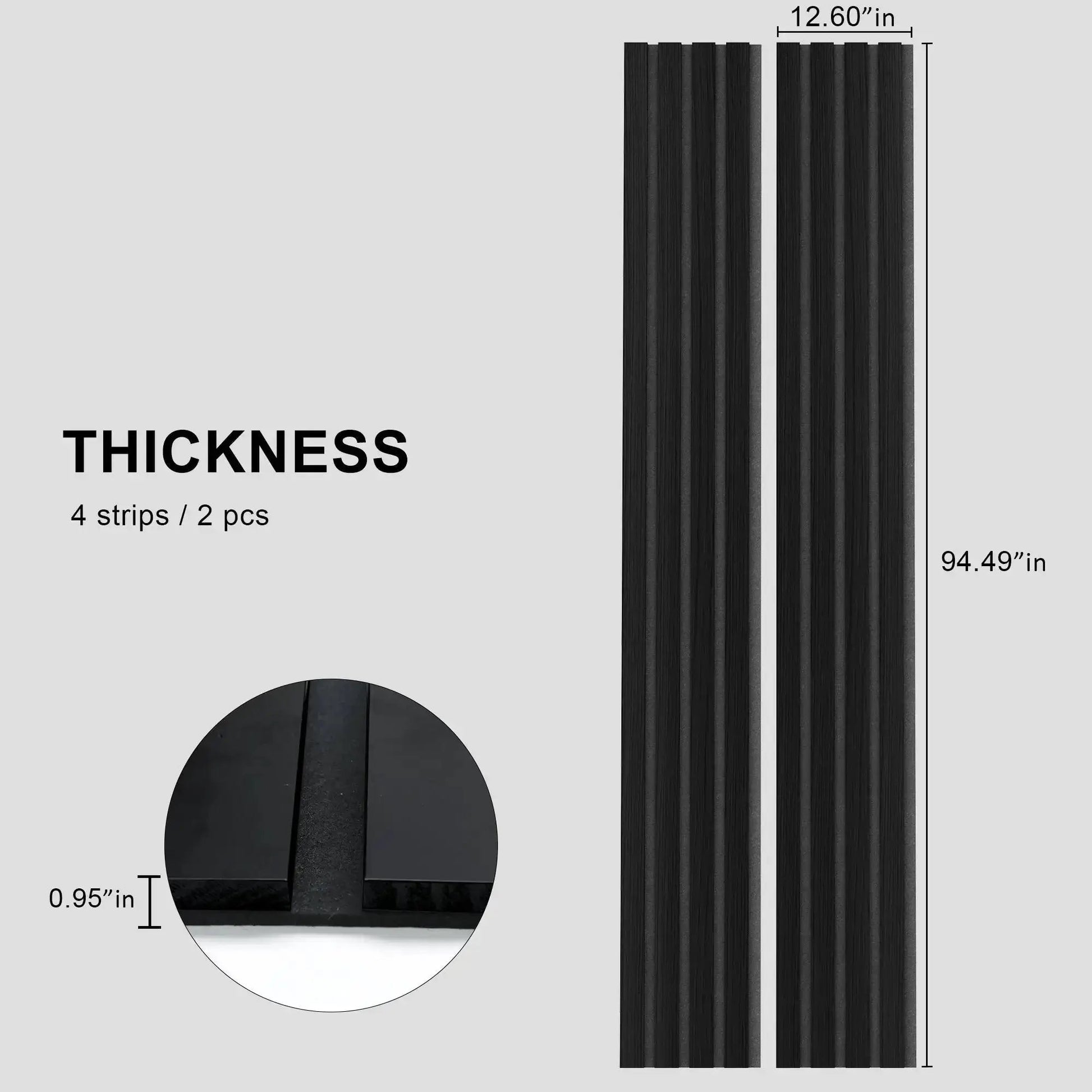 Solid Wood Acoustic Slat Wall Panels (Broad Strip) from PriceLows™