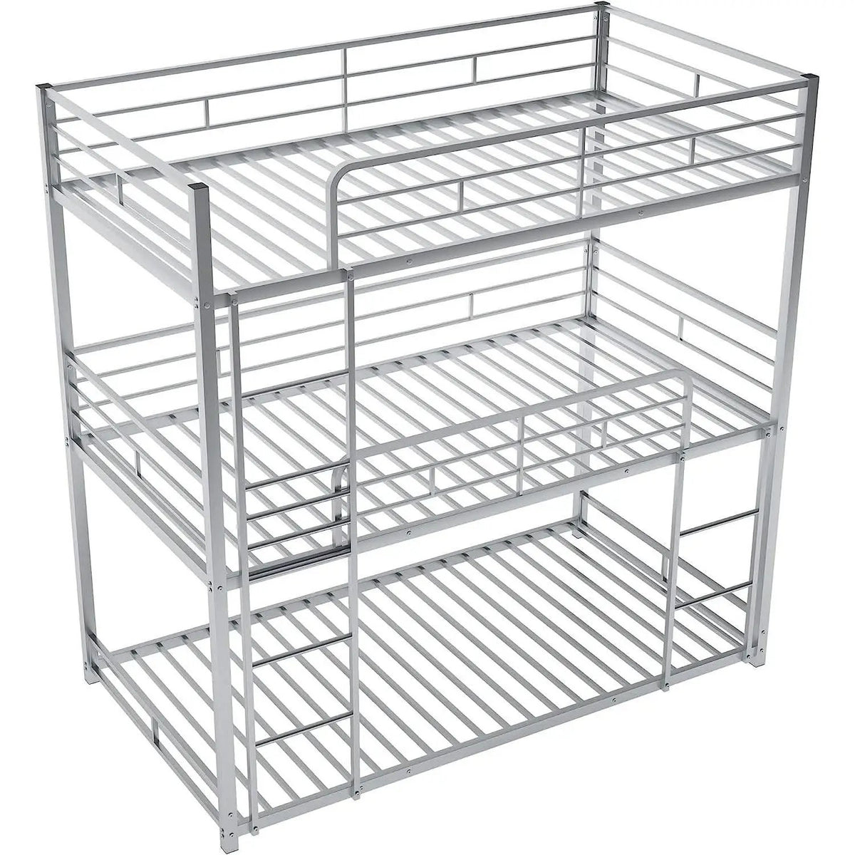 Black Triple Metal Bunk Bed Twin XL Full Queen Sizes from PriceLows™