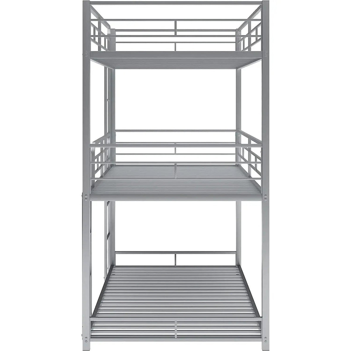 Black Triple Metal Bunk Bed Twin XL Full Queen Sizes from PriceLows™