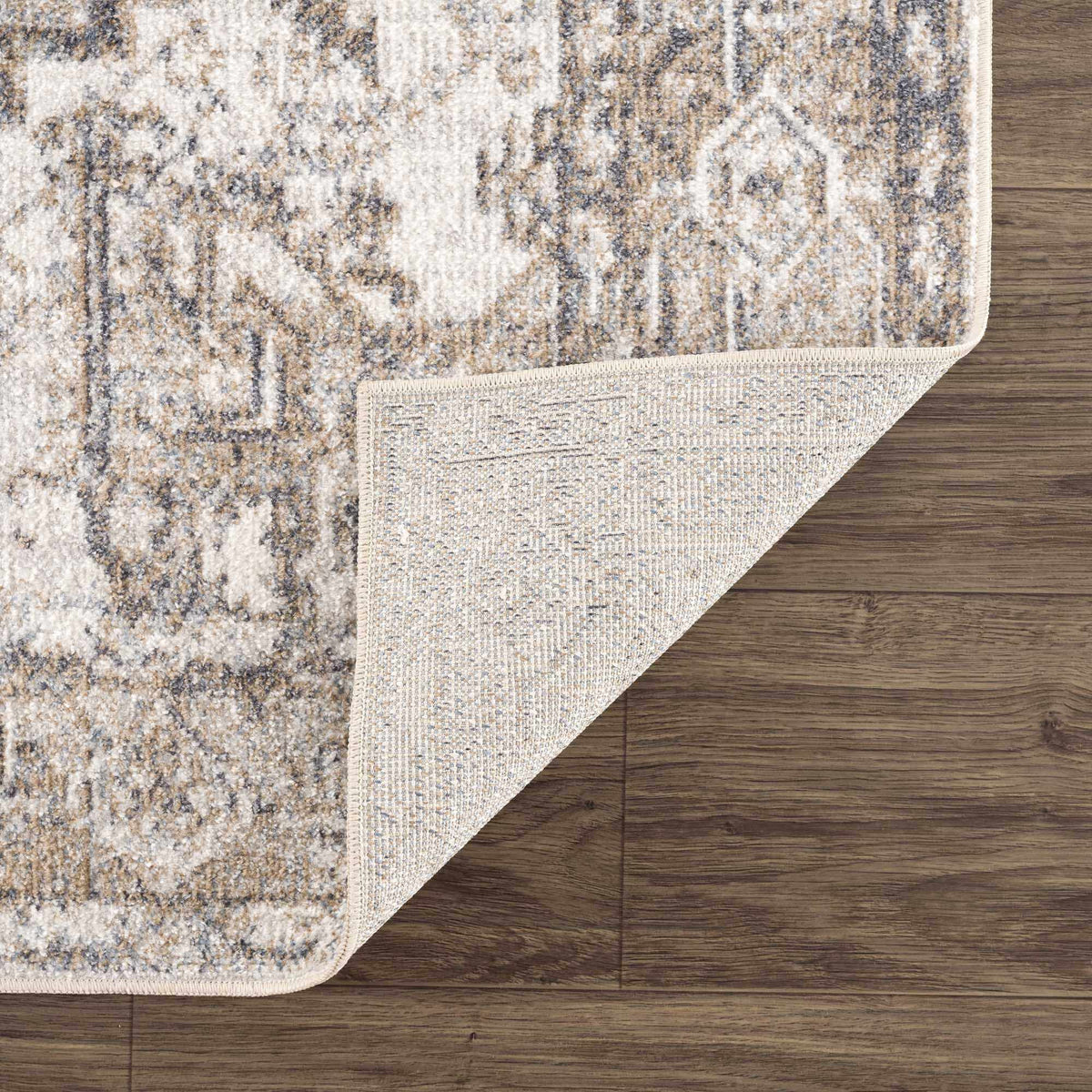 Blue Brown Hera Washable area rug from PriceLows™