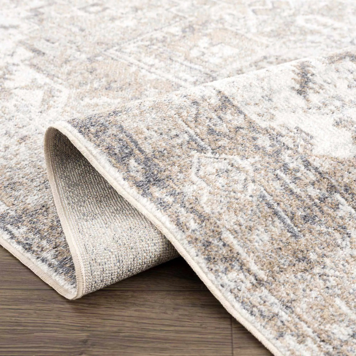 Blue Brown Hera Washable area rug from PriceLows™