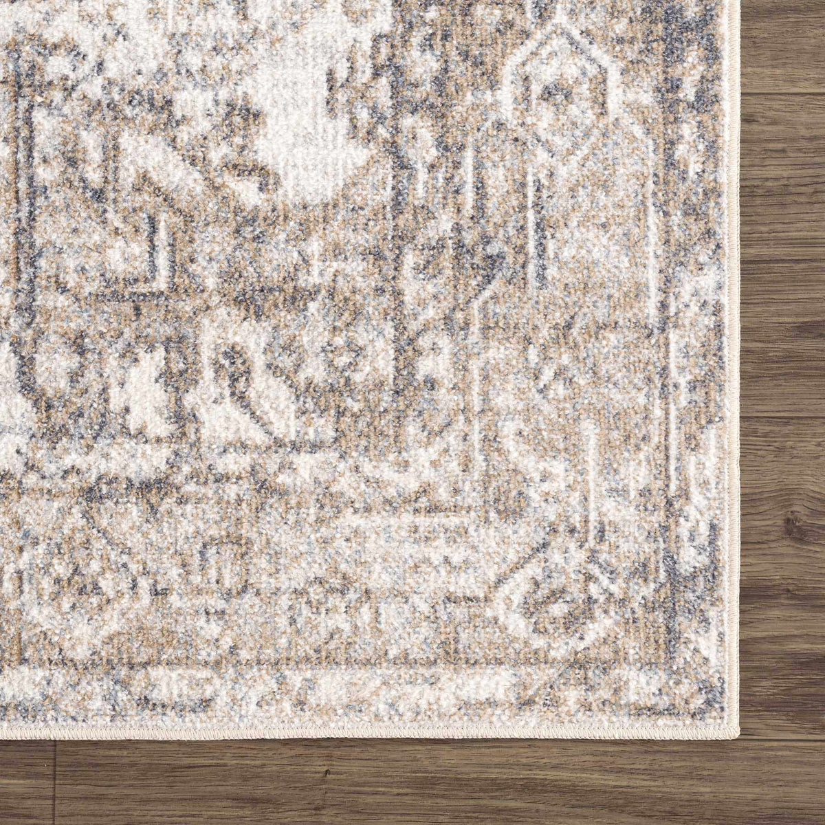 Blue Brown Hera Washable area rug from PriceLows™