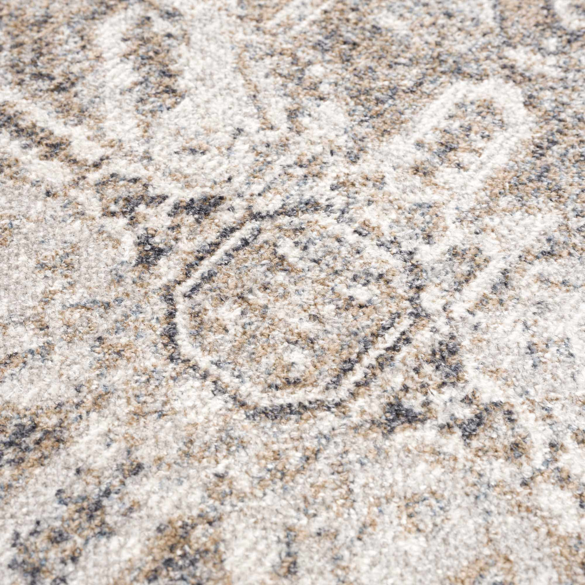 Blue Brown Hera Washable area rug from PriceLows™