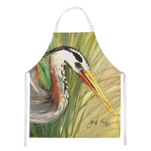 Kitchen Apron | Bib Style Unisex | 27"W x 30"H | Blue Heron