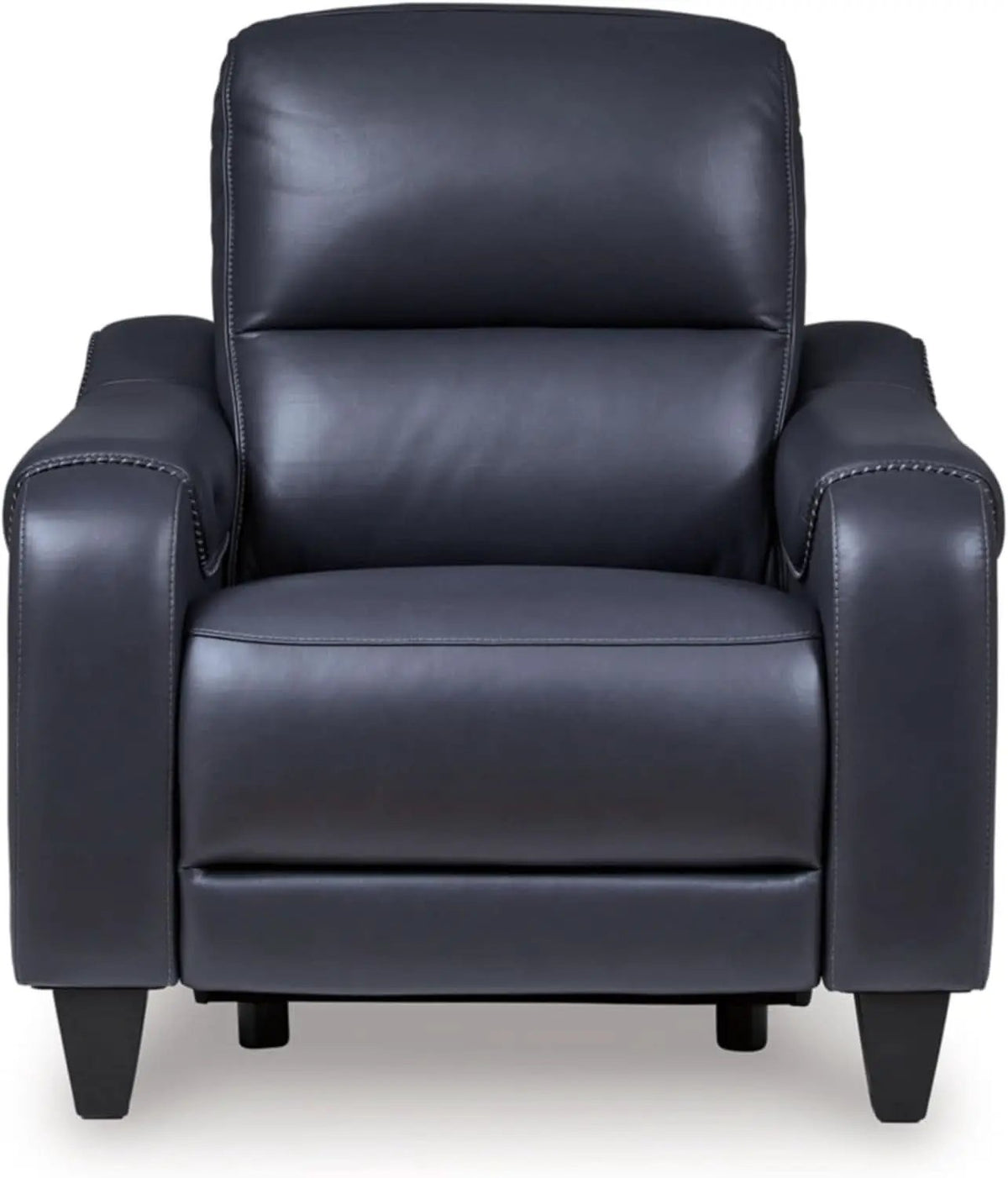 Blue Leather Wall Hugger Power Recliner With Usb Ports from PriceLows™