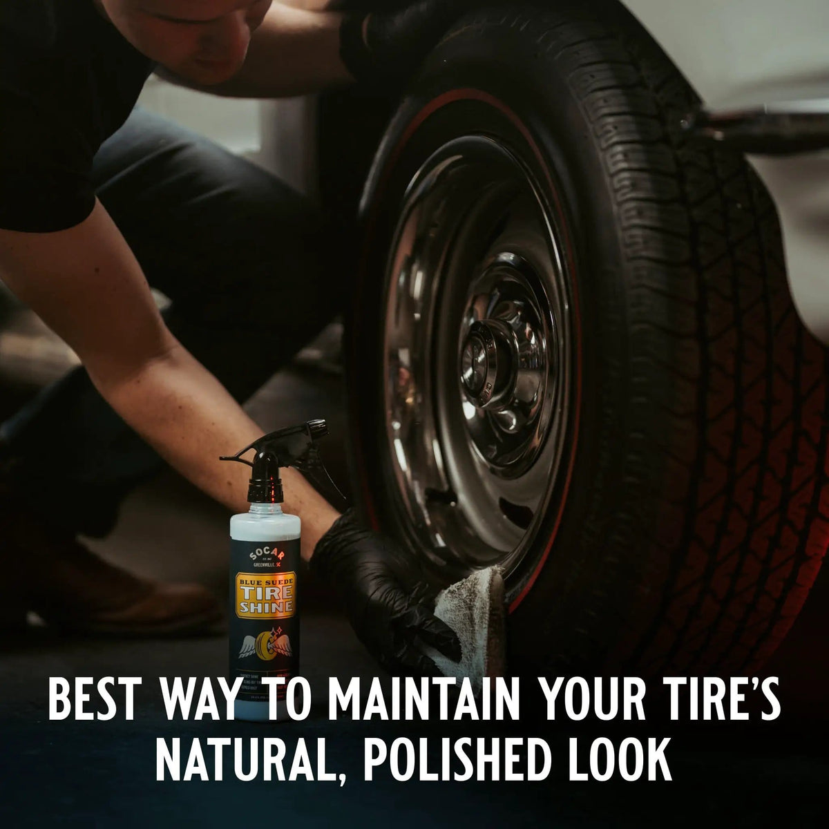Blue Suede Tire Shine with Protect Shield Formula™ from PriceLows™