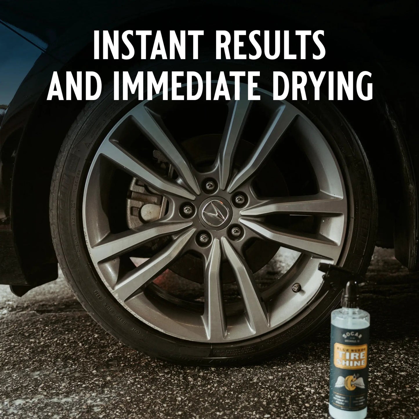 Blue Suede Tire Shine with Protect Shield Formula™ from PriceLows™