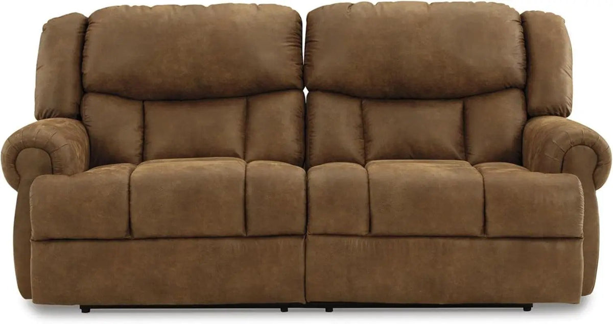 Boothbay Faux Leather 2 Seat Reclining Sofa Dark Brown from PriceLows™